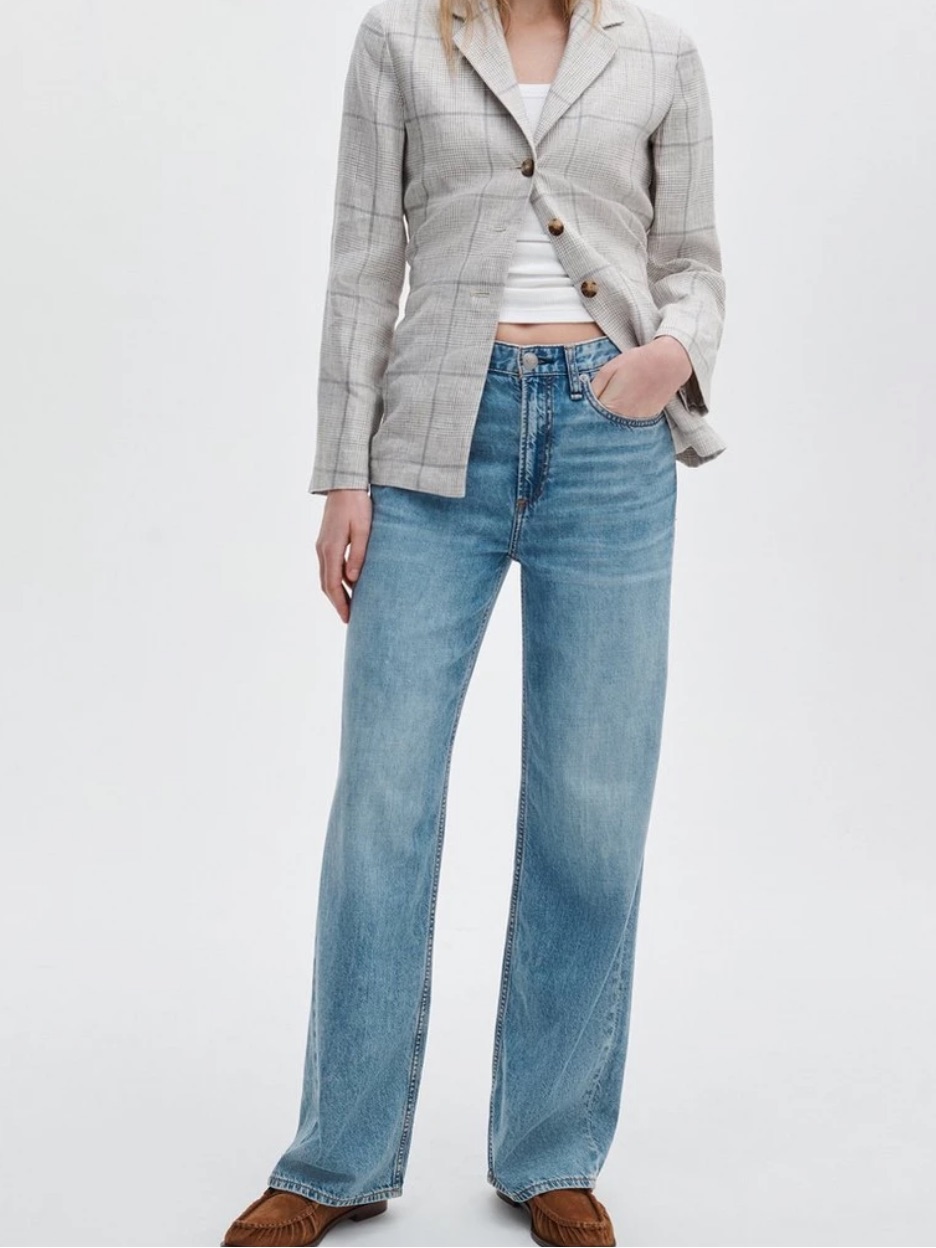 Rag & Bone Logan Wide-Leg Jean Featherweight In Audrey 28